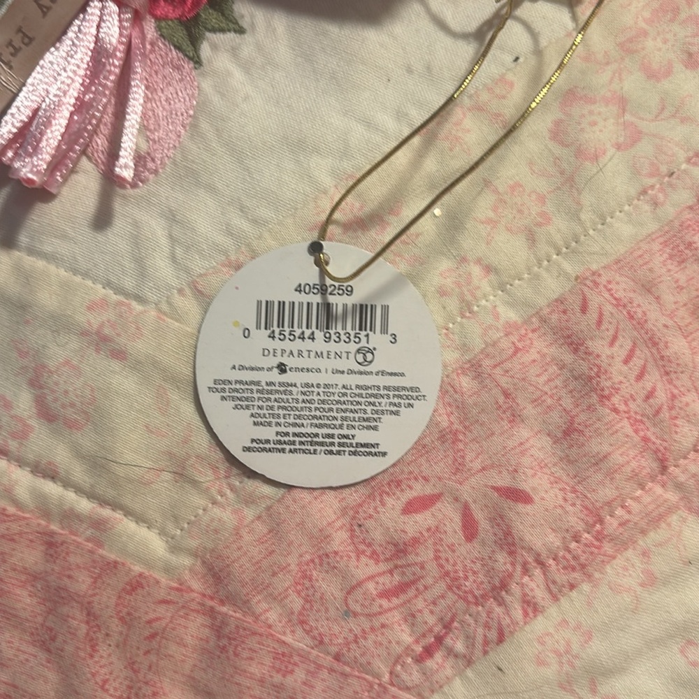 Department  56 Country Princess Pink Glitter Cowgirl Hat Ornament - Picture 5 of 5